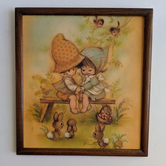 Vintage Hummel Children Cottagecore Wall Art